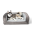 PupChill™ Cooling Bolster Dog Bed Paw