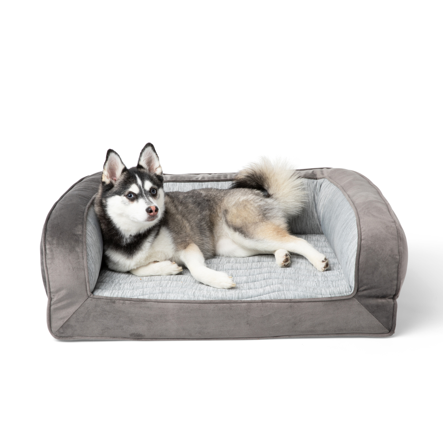 PupChill™ Cooling Bolster Dog Bed Paw