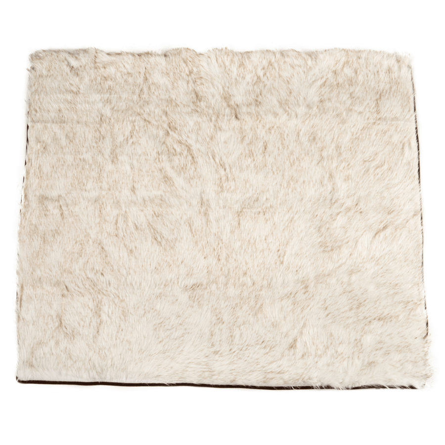 PupProtector™ Waterproof Throw Blanket - White with Brown Accents Dog Blanket Paw.com
