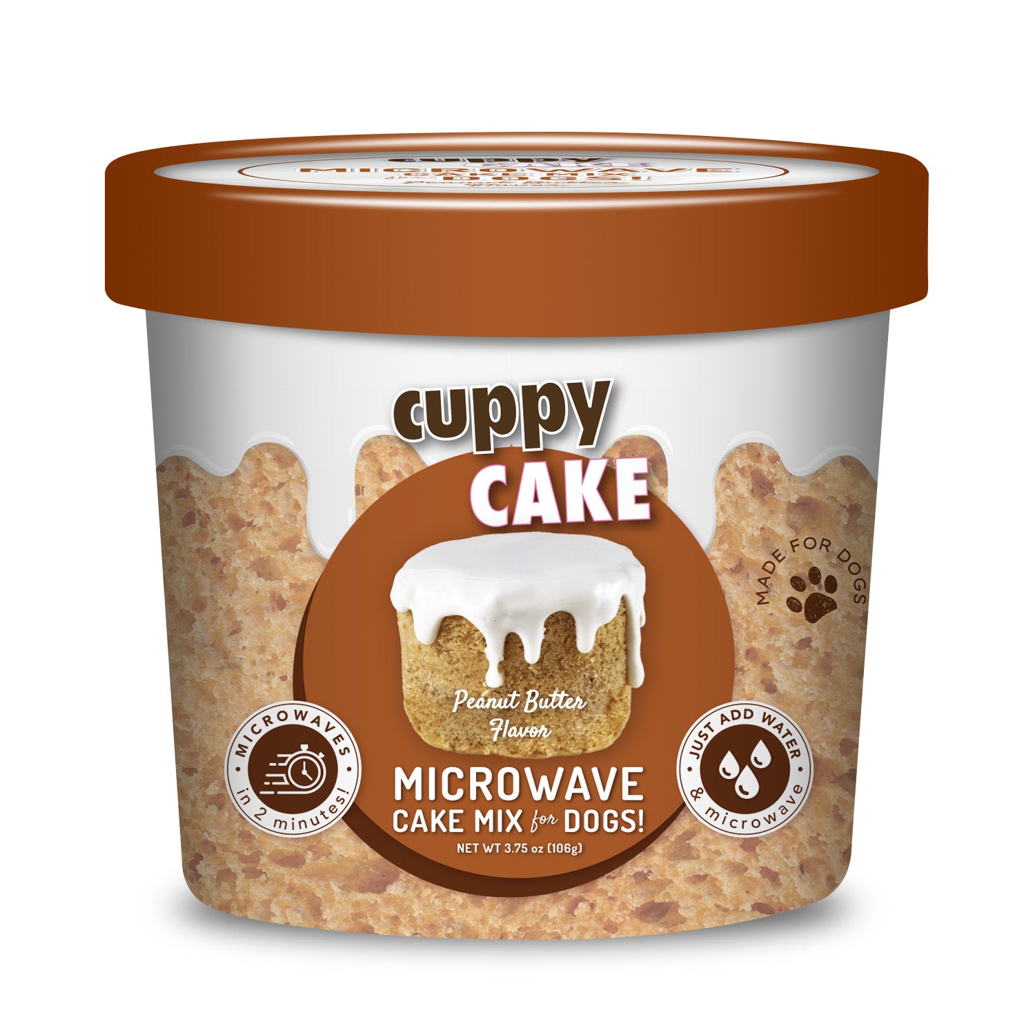 Puppy Cakes Cuppy Cake - Peanut Butter Flavor Dog Treats Puppy Cakes