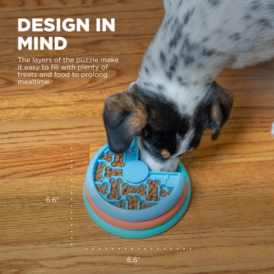Nina Ottosson Puppy Lickin' Layers Multicolor Dog Slow Feeder Nina Ottosson