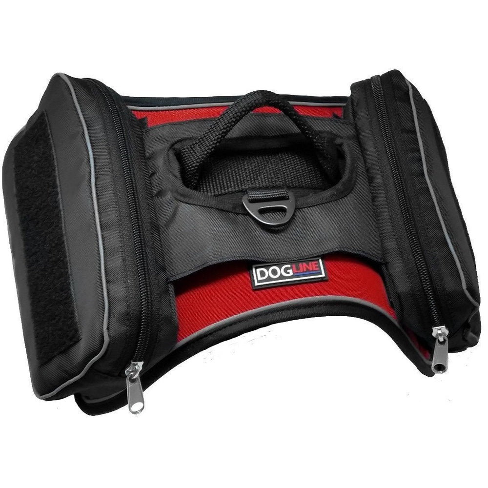 Quest Removable Utility Saddlebags + Built-In Waste Bag Dispenser Dog Harnesses Dogline