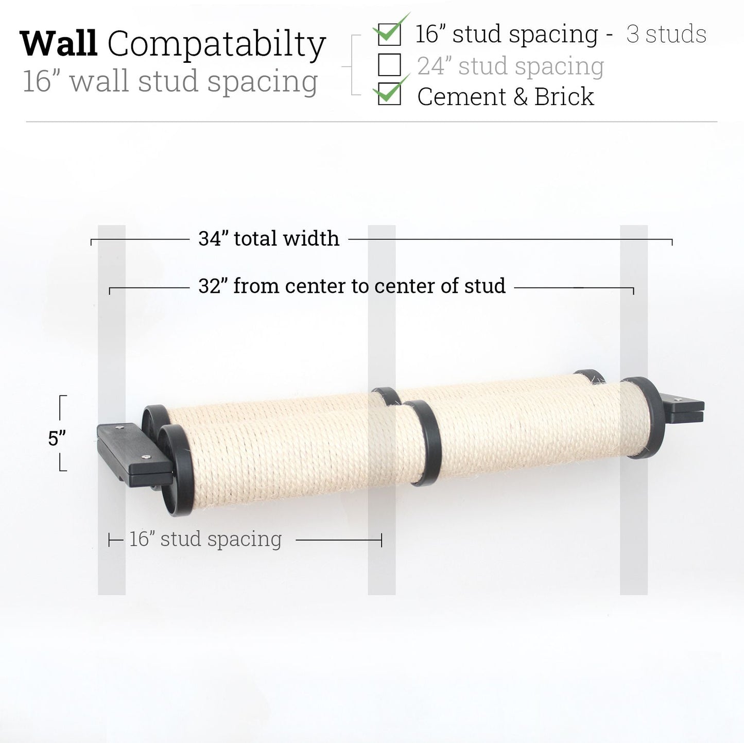 Horizontal Scratching Post for Cats Cat Scratcher Catastrophic Creations