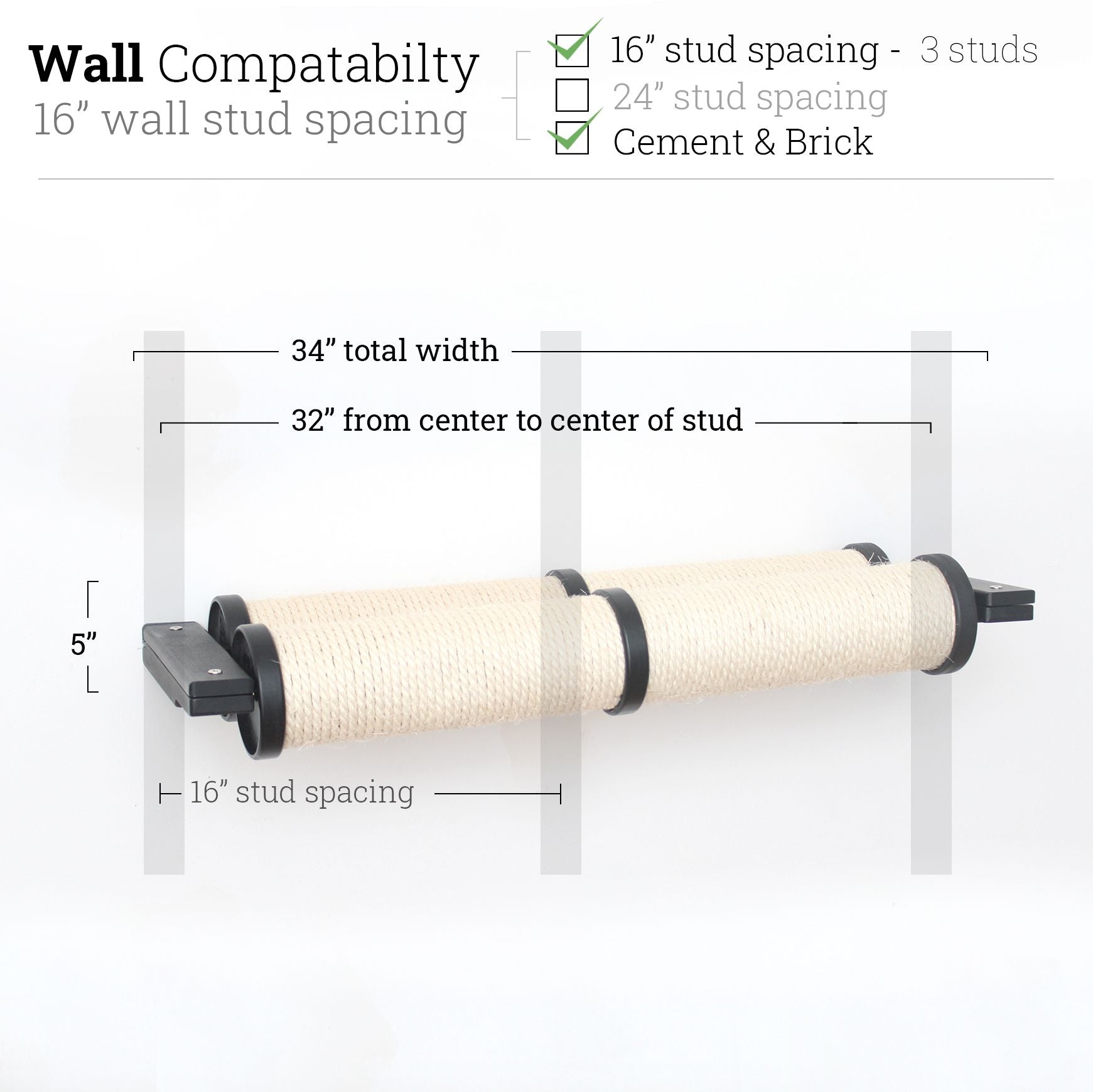 Horizontal Scratching Post for Cats Cat Scratcher Catastrophic Creations