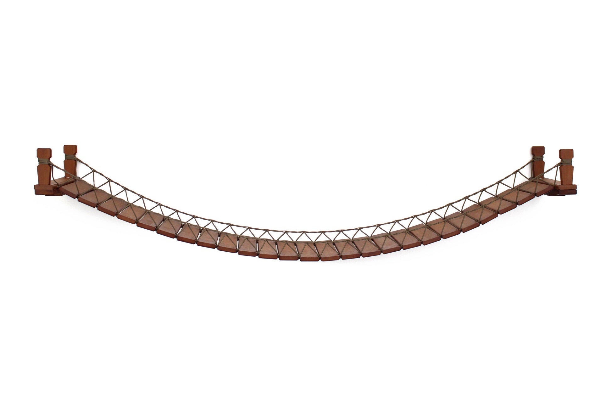 Cat Bridge for Wall English Chestnut Bamboo 66" Cat Bridge Catastrophic Creations