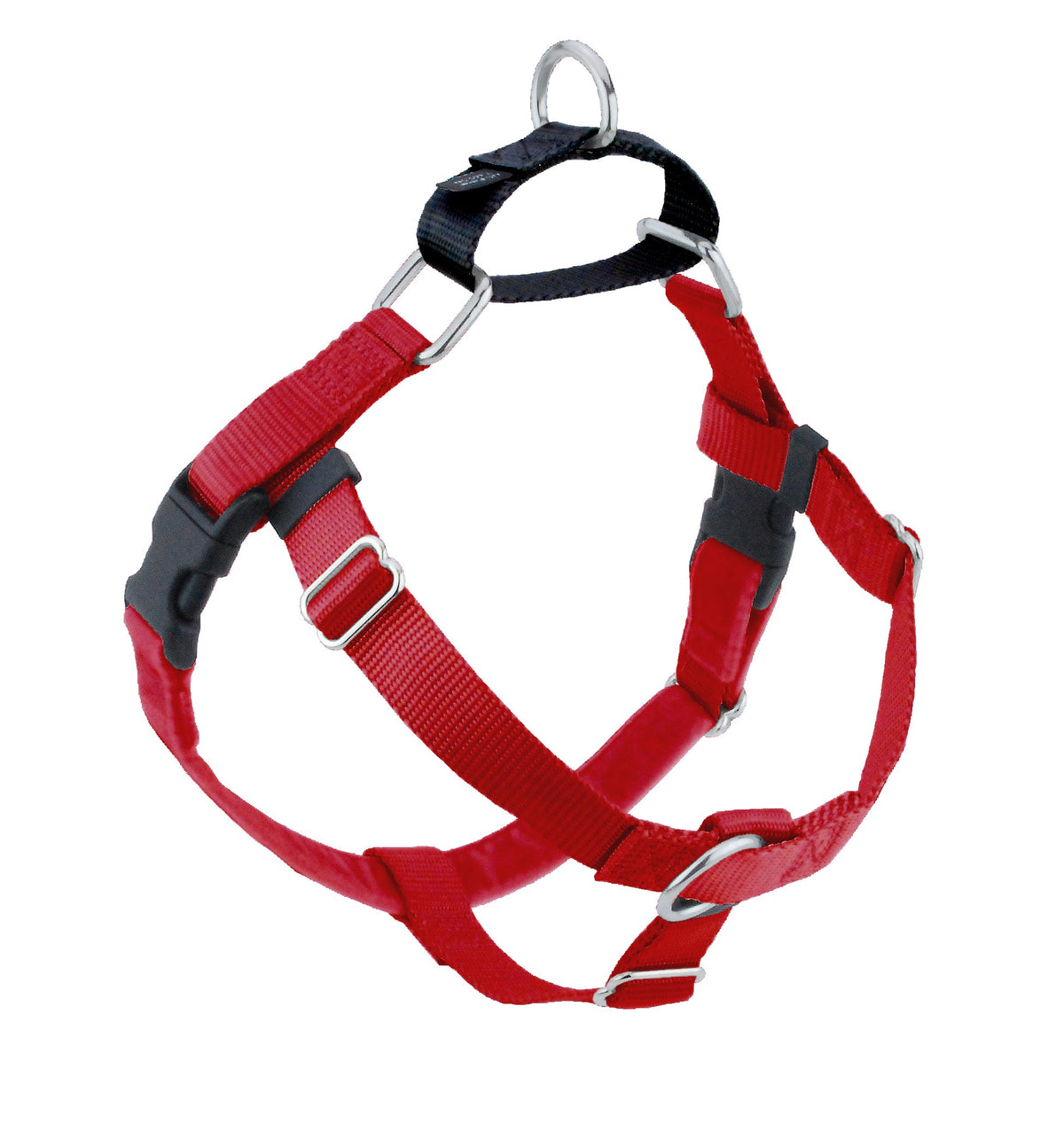 Red Freedom No-Pull Dog Harness Freedom Harness 2 Hounds Design