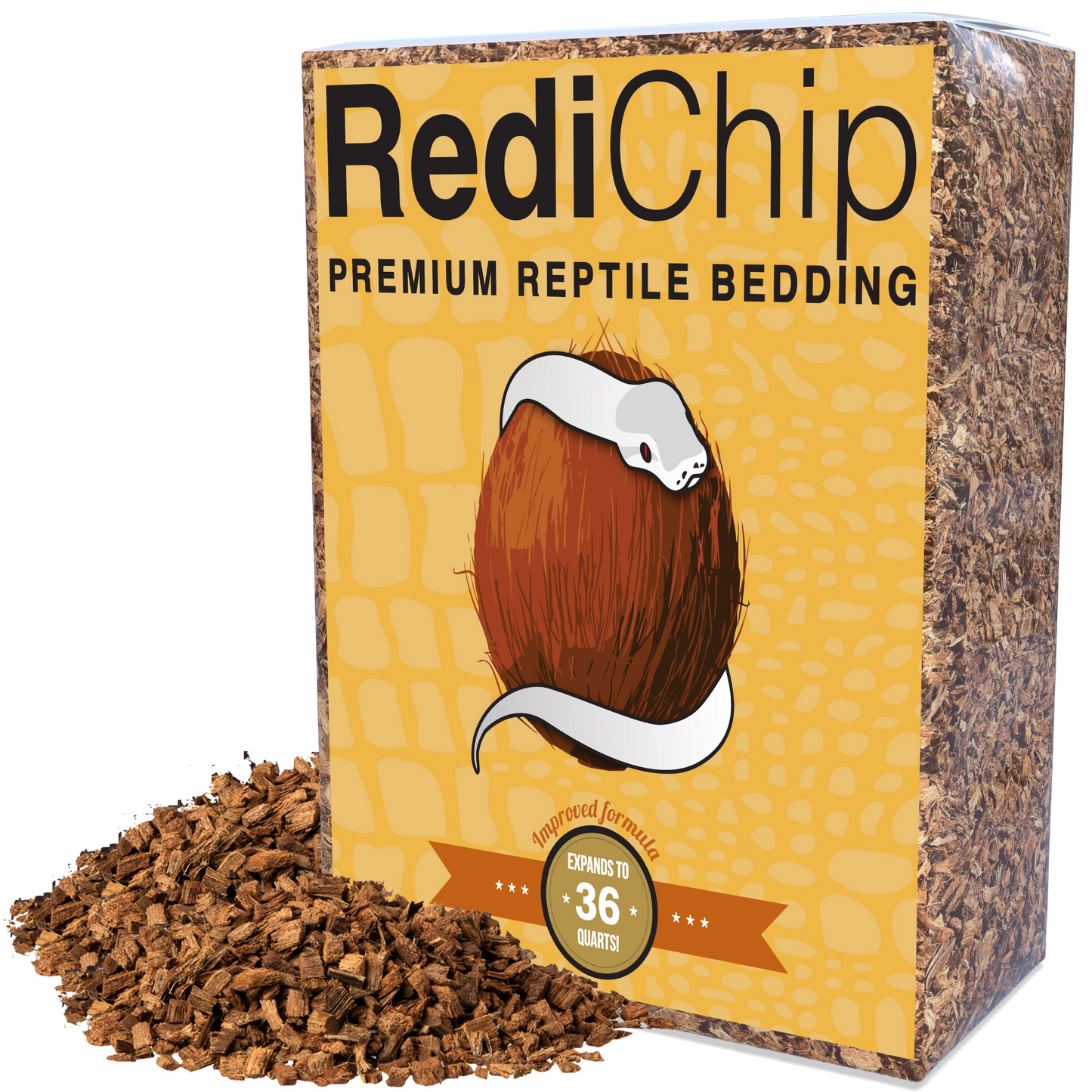 RediChip Premium Medium Sized Coconut Chips; Ready to Use Substrate ReptiChip LLC