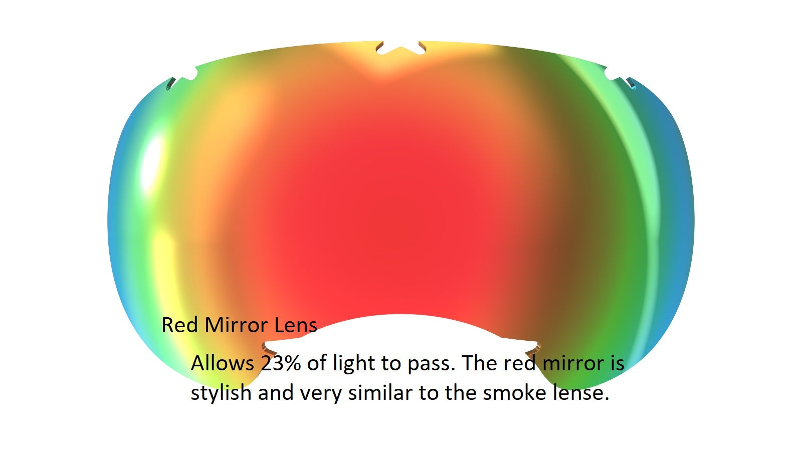 V2 Replacement Lenses - Rex Specs Red Mirror (23%) Rex Specs Replacement Lens Rex Specs