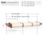 Horizontal Scratching Post for Cats English Chestnut Bamboo 3-Tier Double Cat Scratcher Catastrophic Creations