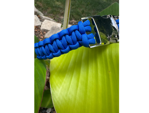 Cobra Braid in Royal Blue - Handmade Dog Collar Handmade Braided Collars Pawsh Pup Co.