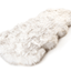 PupRug® Runner Faux Fur Memory Foam Dog Bed - Curve White with Brown Accents Dog Beds Paw