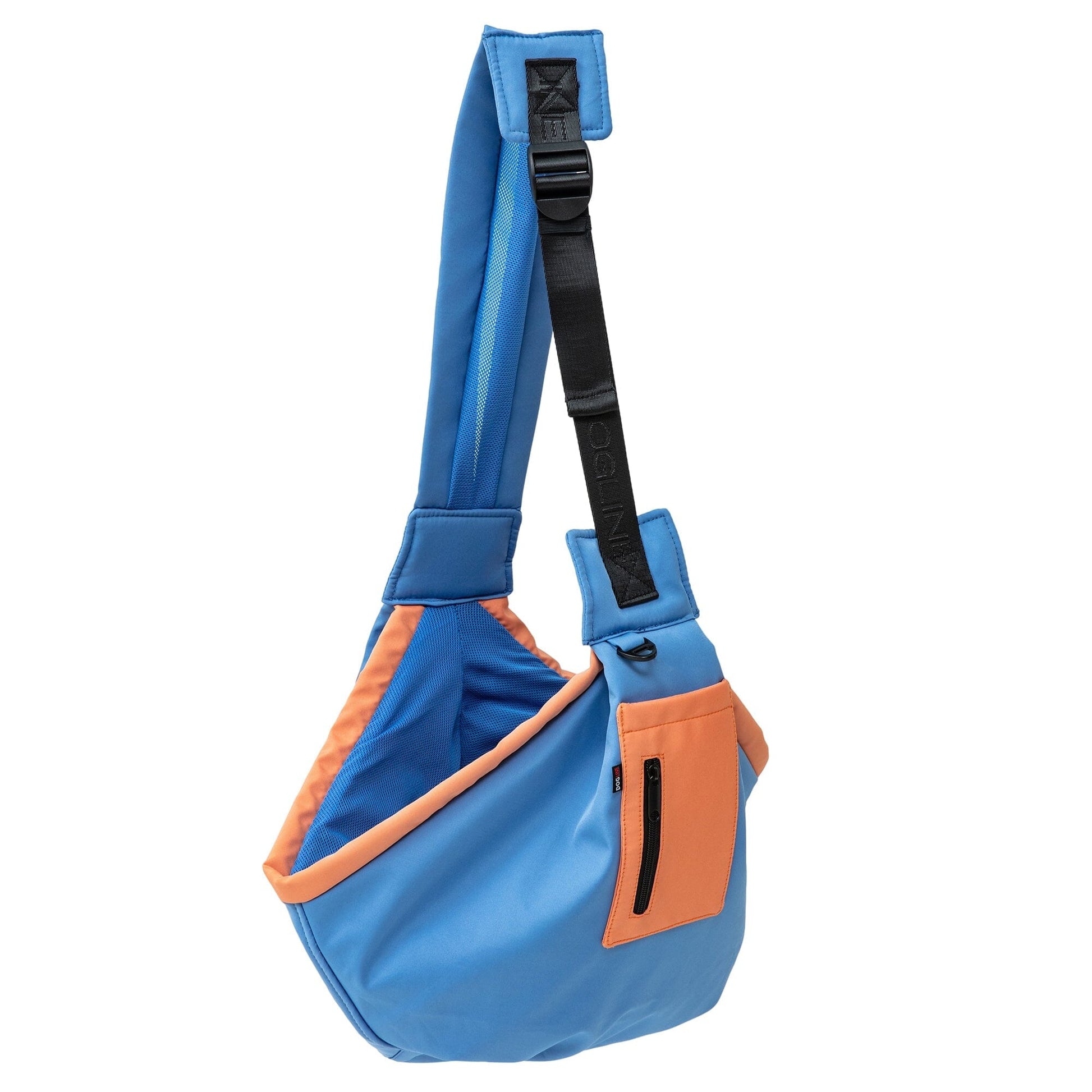 Canvas Companion Pet Sling Carrier Bag Blue Orange Pet Carriers Dogline