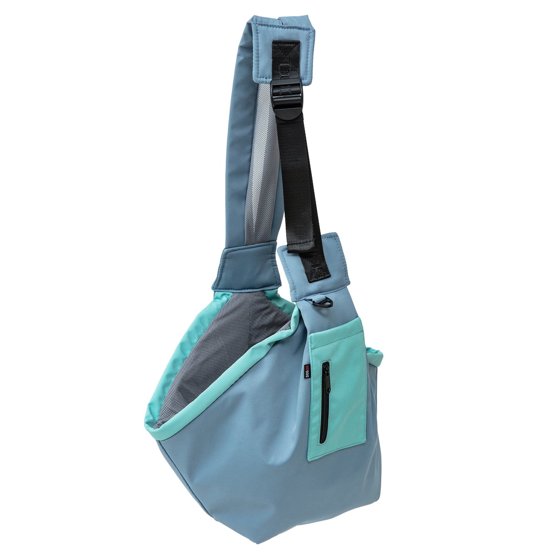Canvas Companion Pet Sling Carrier Bag Aqua Blue Seafoam Pet Carriers Dogline