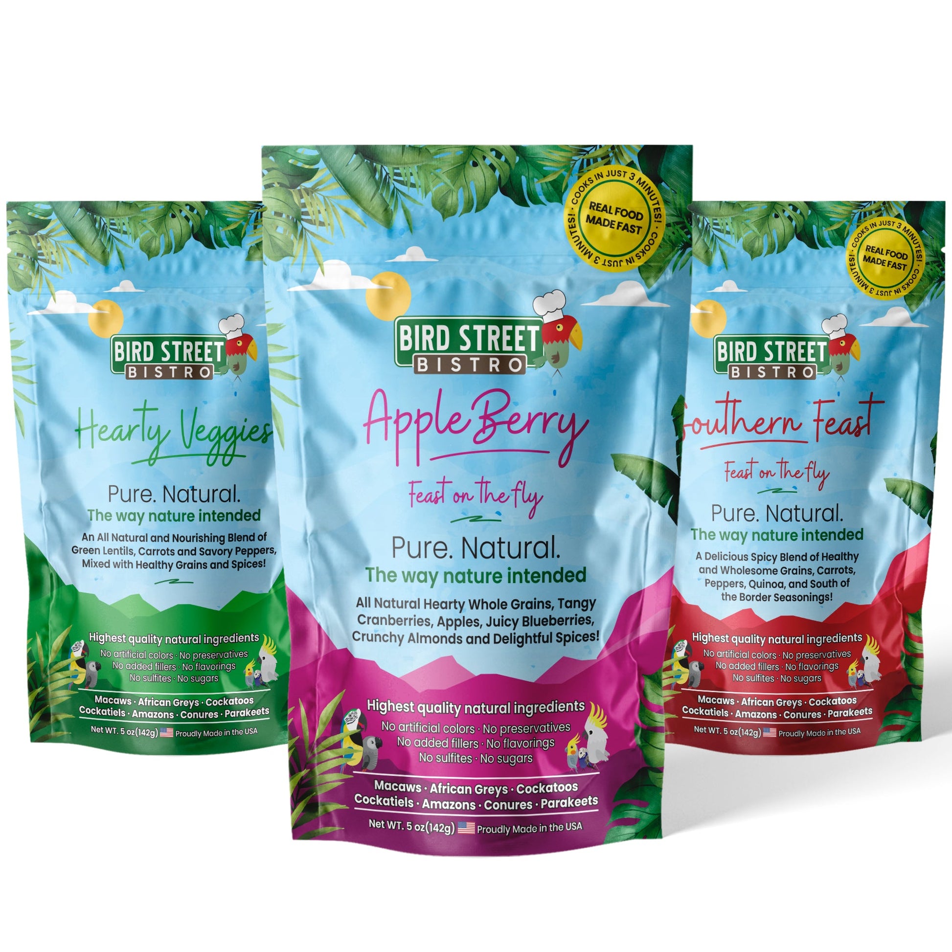 The Tri-Pack Sampler Bird Food Bird Street Bistro