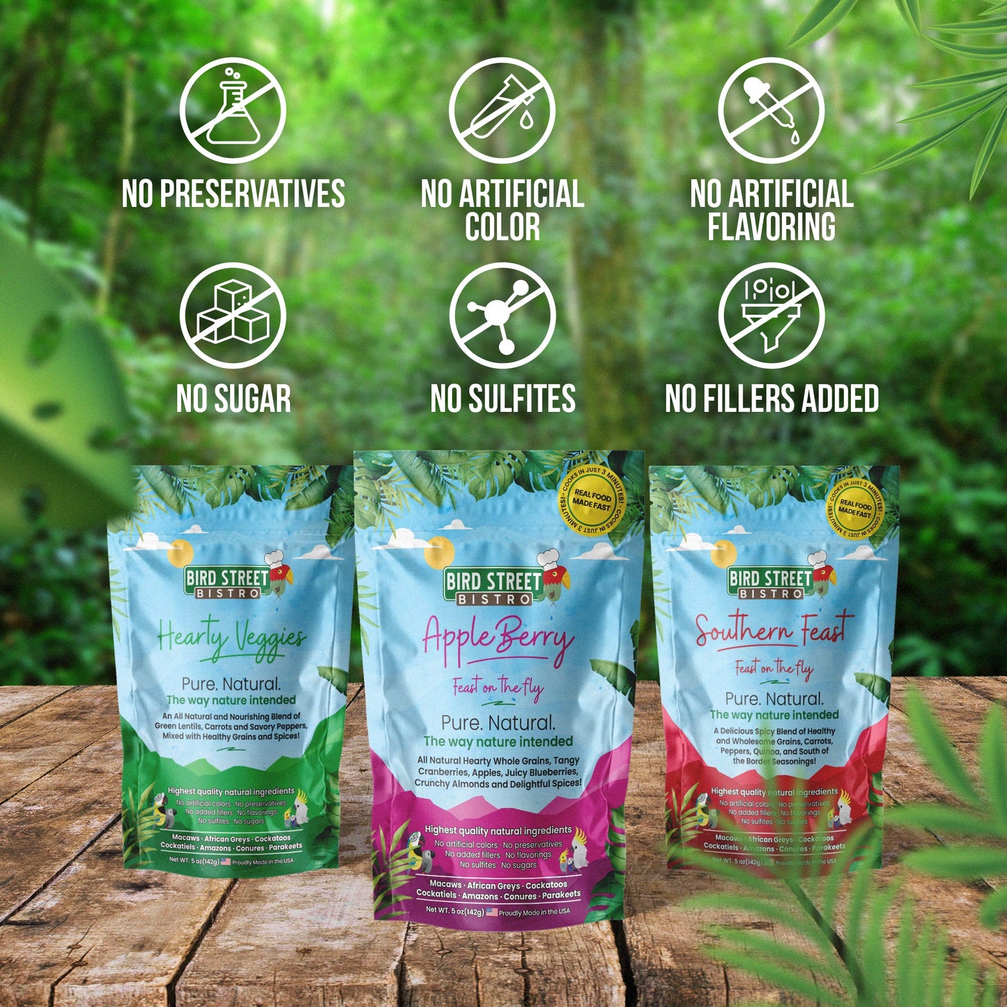 The Tri-Pack Sampler Bird Food Bird Street Bistro