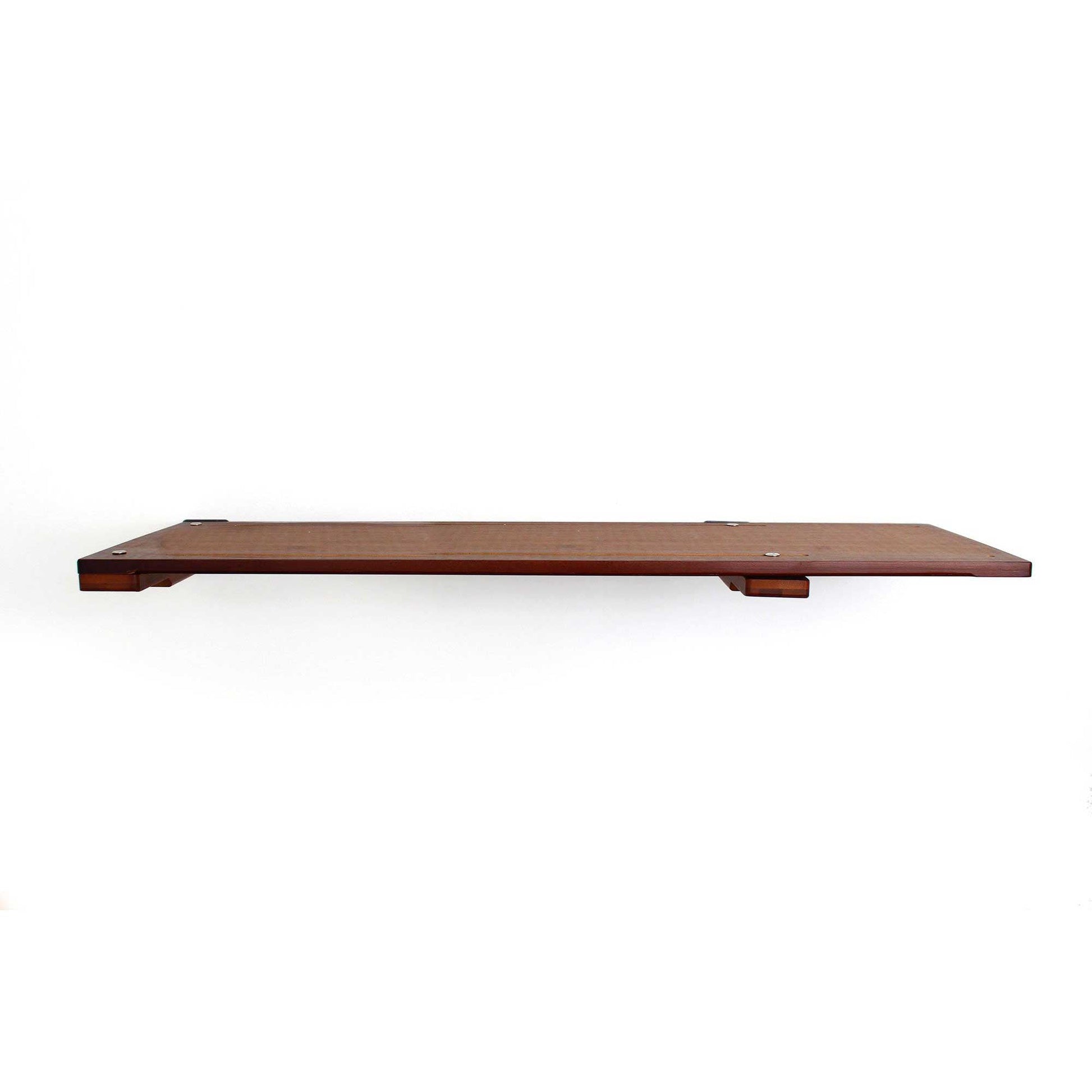 Wall Mounted Cat Shelf English Chestnut Bamboo 34" Slotted Shelf Cat shelves/bed Catastrophic Creations
