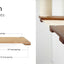 Wall Mounted Cat Feeding Shelf Elevated English Chestnut Bamboo 34" Slotted Shelf Cat shelves/bed Catastrophic Creations