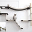 The Expedition - Cat Jungle Gym Wall System Onyx Bamboo Natural Canvas Planter Cat Condo Catastrophic Creations
