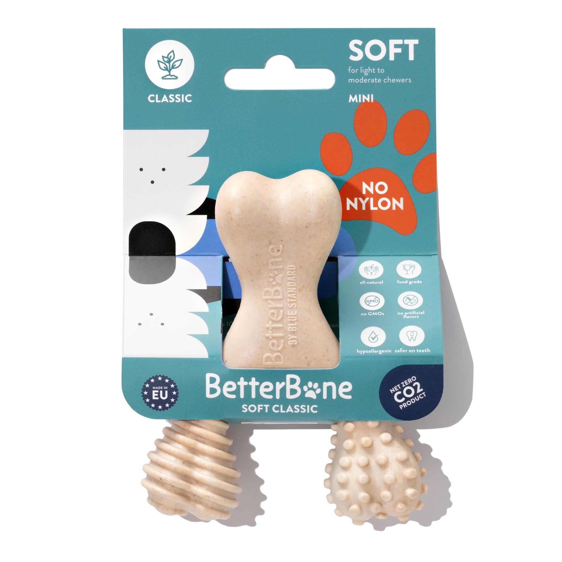 BetterBone LIGHT Chew Toy Mini Veggie Dog Toys BetterBone All Natural Eco-Friendly Dog Chews & Bones
