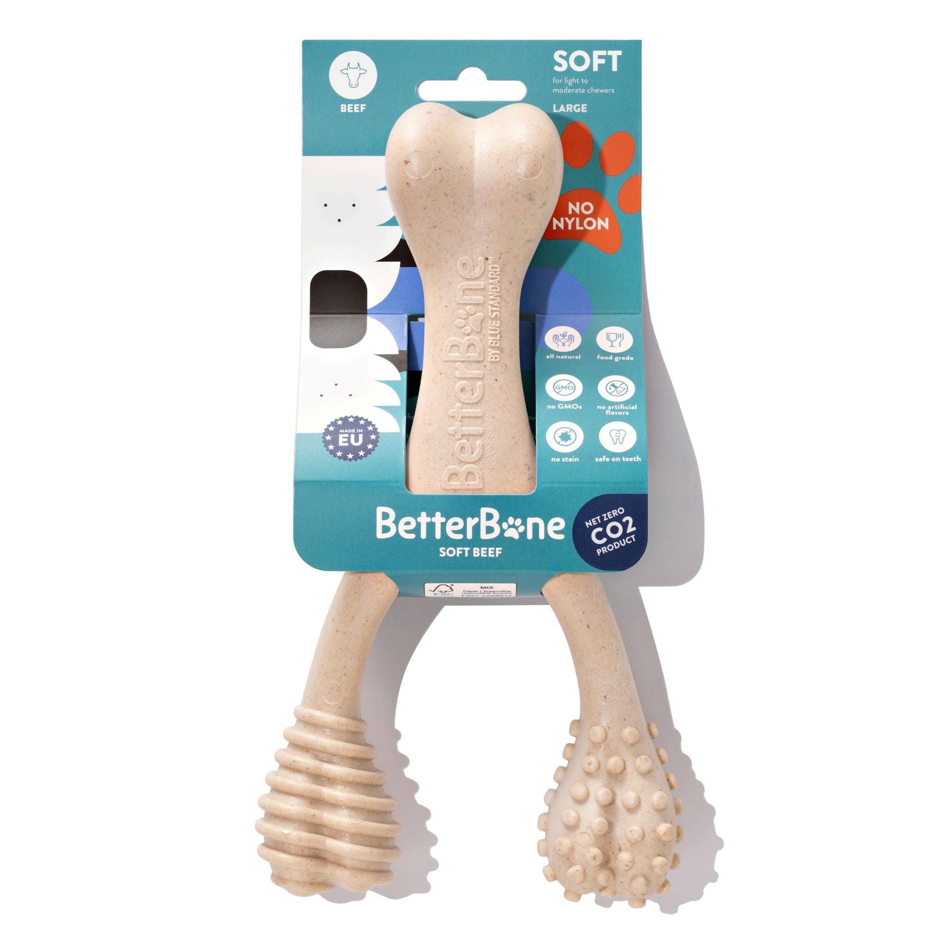 BetterBone LIGHT Chew Toy Large Beef Dog Toys BetterBone All Natural Eco-Friendly Dog Chews & Bones