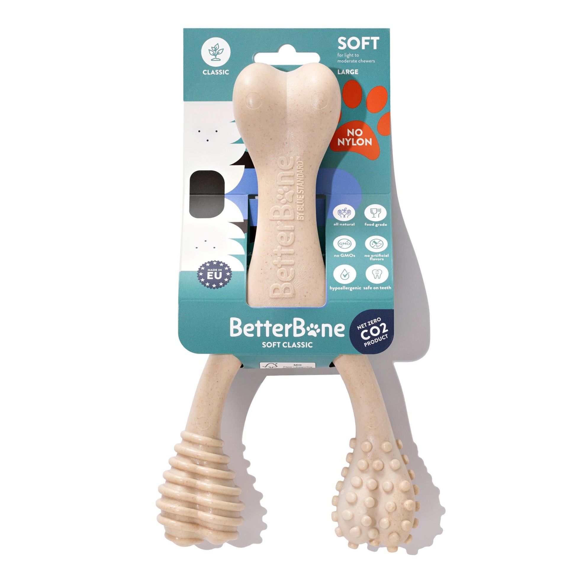BetterBone LIGHT Chew Toy Large Veggie Dog Toys BetterBone All Natural Eco-Friendly Dog Chews & Bones