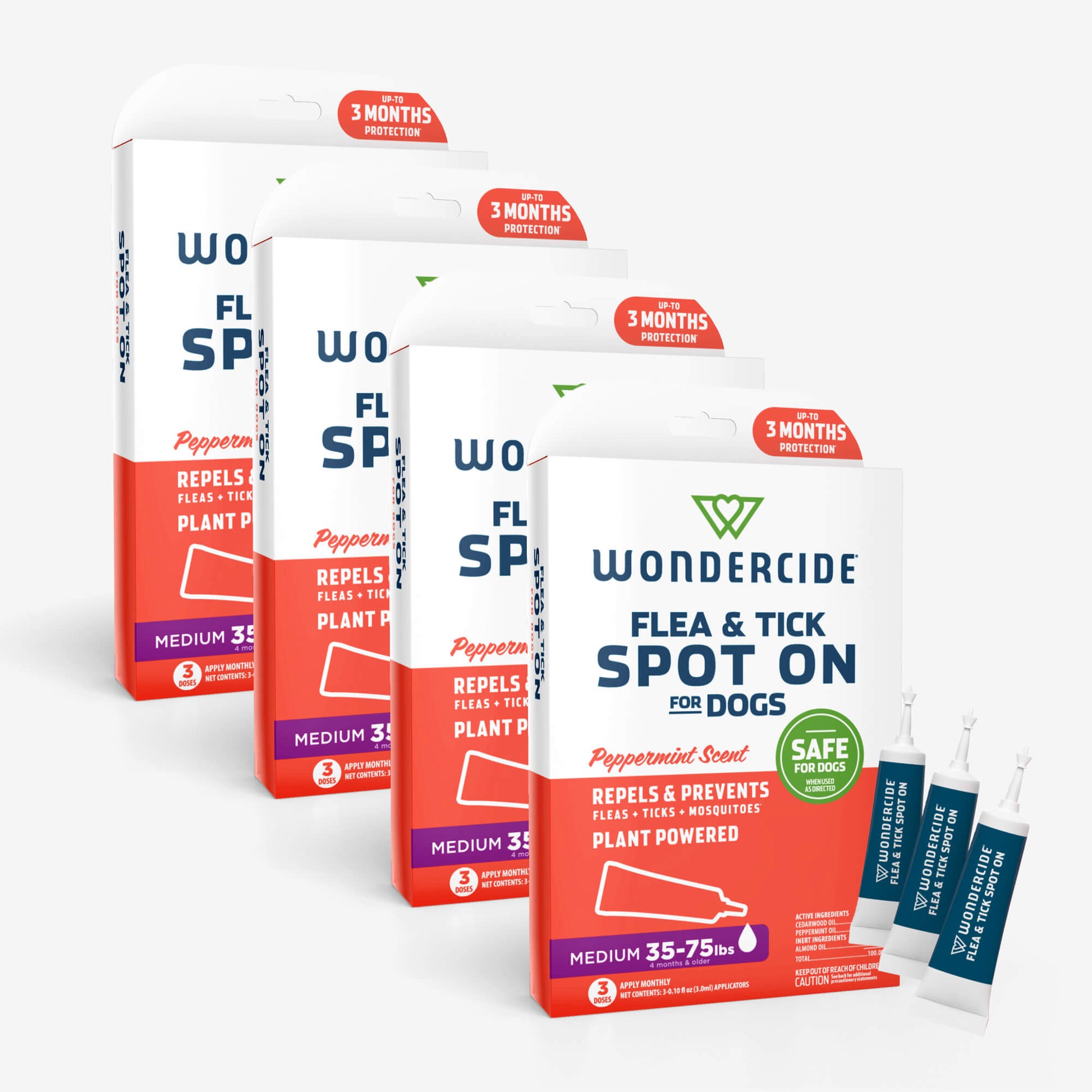 12-Month Flea & Tick Spot On for Dogs + Cats Medium Dog sale Wondercide