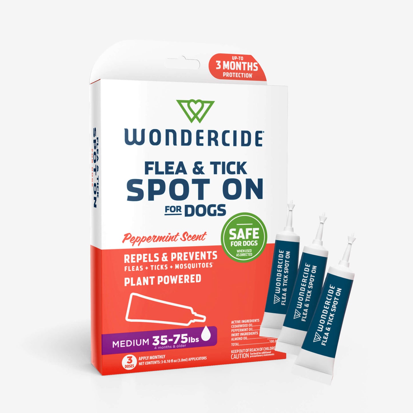 Flea & Tick Spot On for Dogs + Cats Medium Dog sale Wondercide