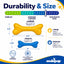 PUP-X Rubber Bone Dog Toy - Durable, Floats, Chew Toy for Large Dogs | USA Rubber Dog Toys SodaPup/True Dogs, LLC