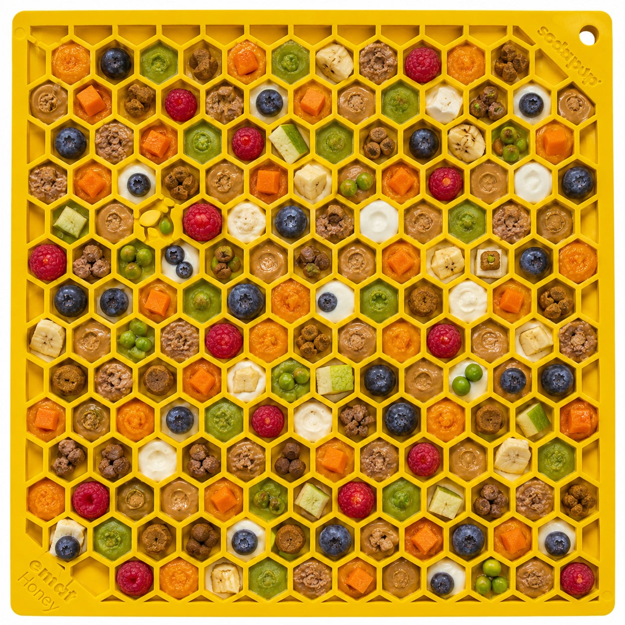 Honeycomb eMat - Enrichment Lick Mat for Dogs and Cats | eMat Enrichment Toy for Anxiety Relief | SodaPup EMAT SodaPup/True Dogs, LLC