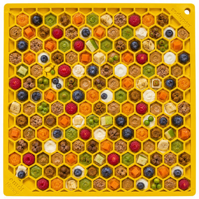 Honeycomb eMat - Enrichment Lick Mat for Dogs and Cats | eMat Enrichment Toy for Anxiety Relief | SodaPup EMAT SodaPup/True Dogs, LLC