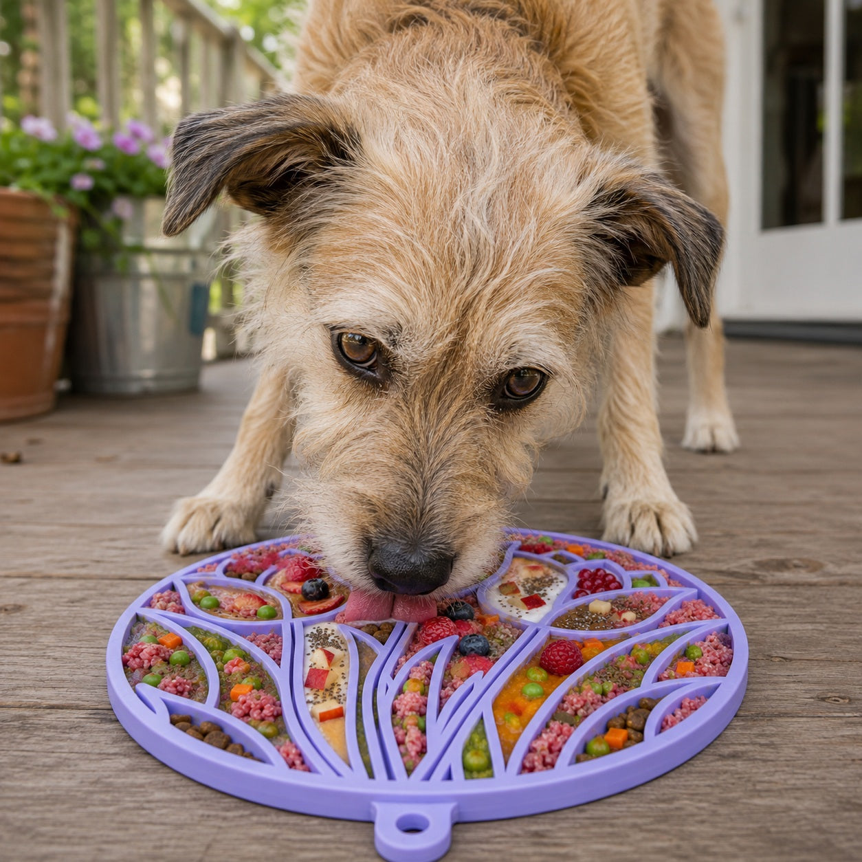 Tulip Design eMat - Enrichment Lick Mat For Dogs and Cats - With Suction Cups | USA Made EMAT SodaPup/True Dogs, LLC
