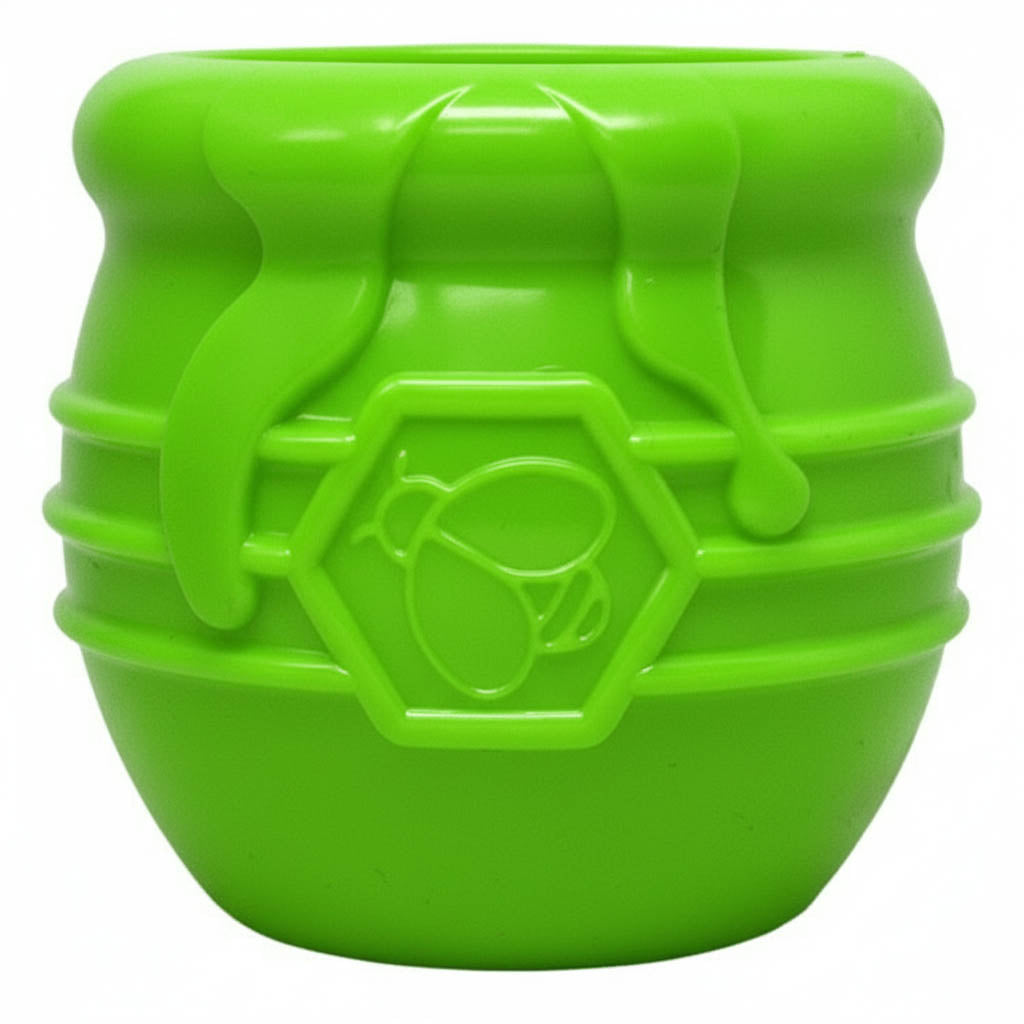 Honey Pot Dog eCup Treat Dispenser | Durable PUP-X Rubber Enrichment Toy | USA Made Rubber Dog Toys SodaPup/True Dogs, LLC