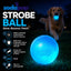 Strobe Ball Light-Up Dog Toy - Durable Floating Chew Ball | Made in USA Rubber Dog Toys SodaPup/True Dogs, LLC