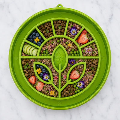 Garden Design eTray - Shallow Slow Feeder Dog Bowl for Enrichment | USA ETRAY SodaPup/True Dogs, LLC