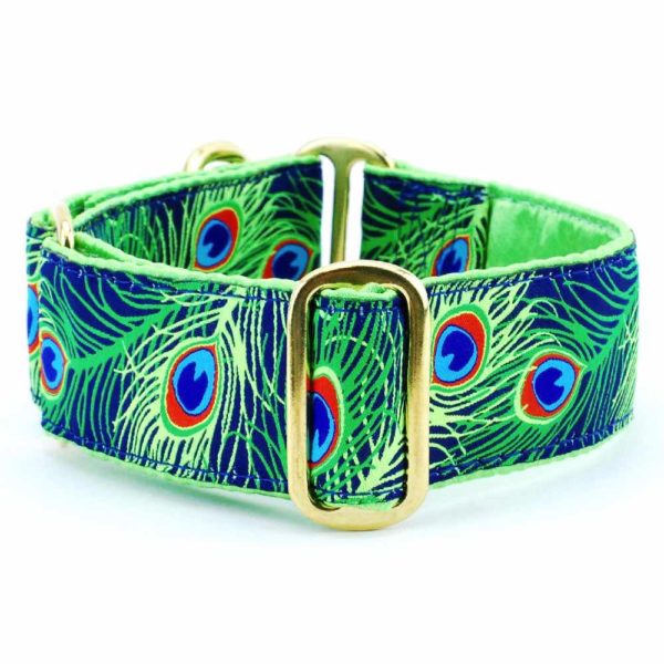 Paradise Found Navy – Exclusive Buckle Martingale Dog Collar 2 Hounds Design