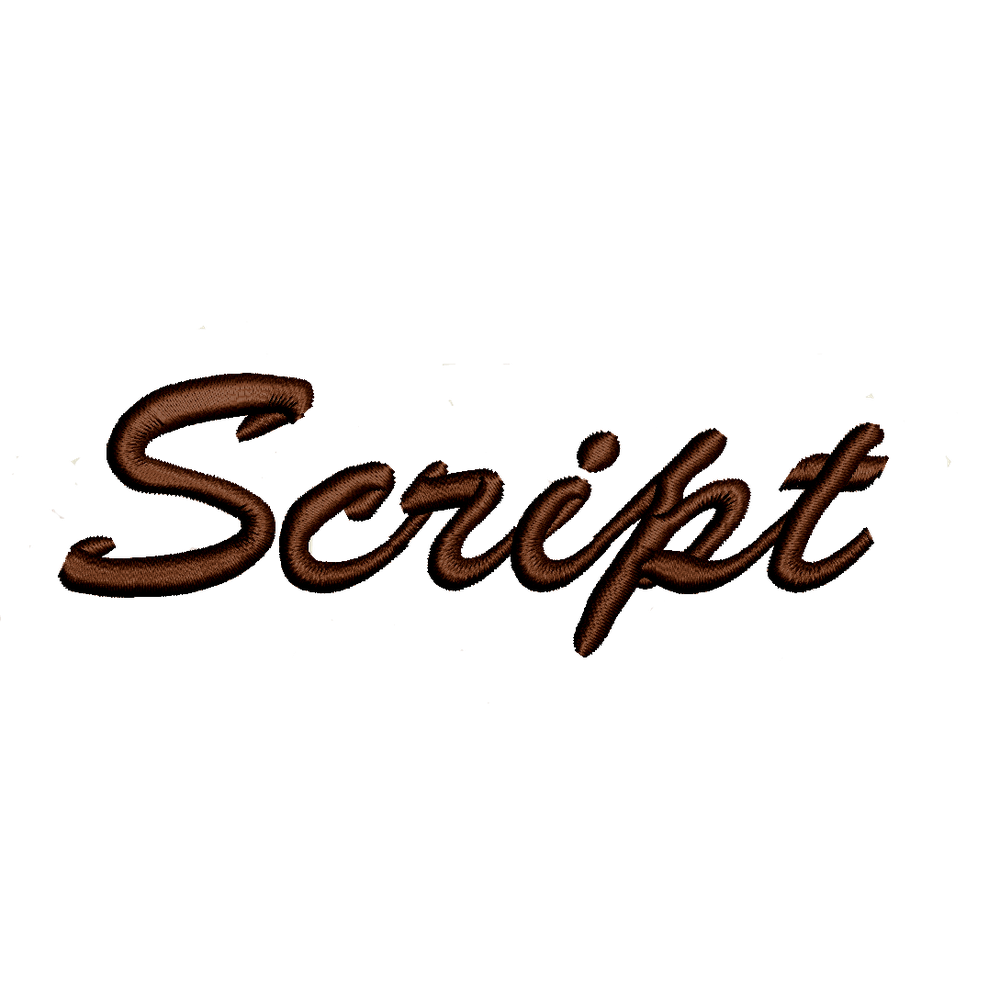 Embroidery Personalization Service Brown Script Service Dogline