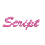 Embroidery Personalization Service Hot Pink Script Service Dogline