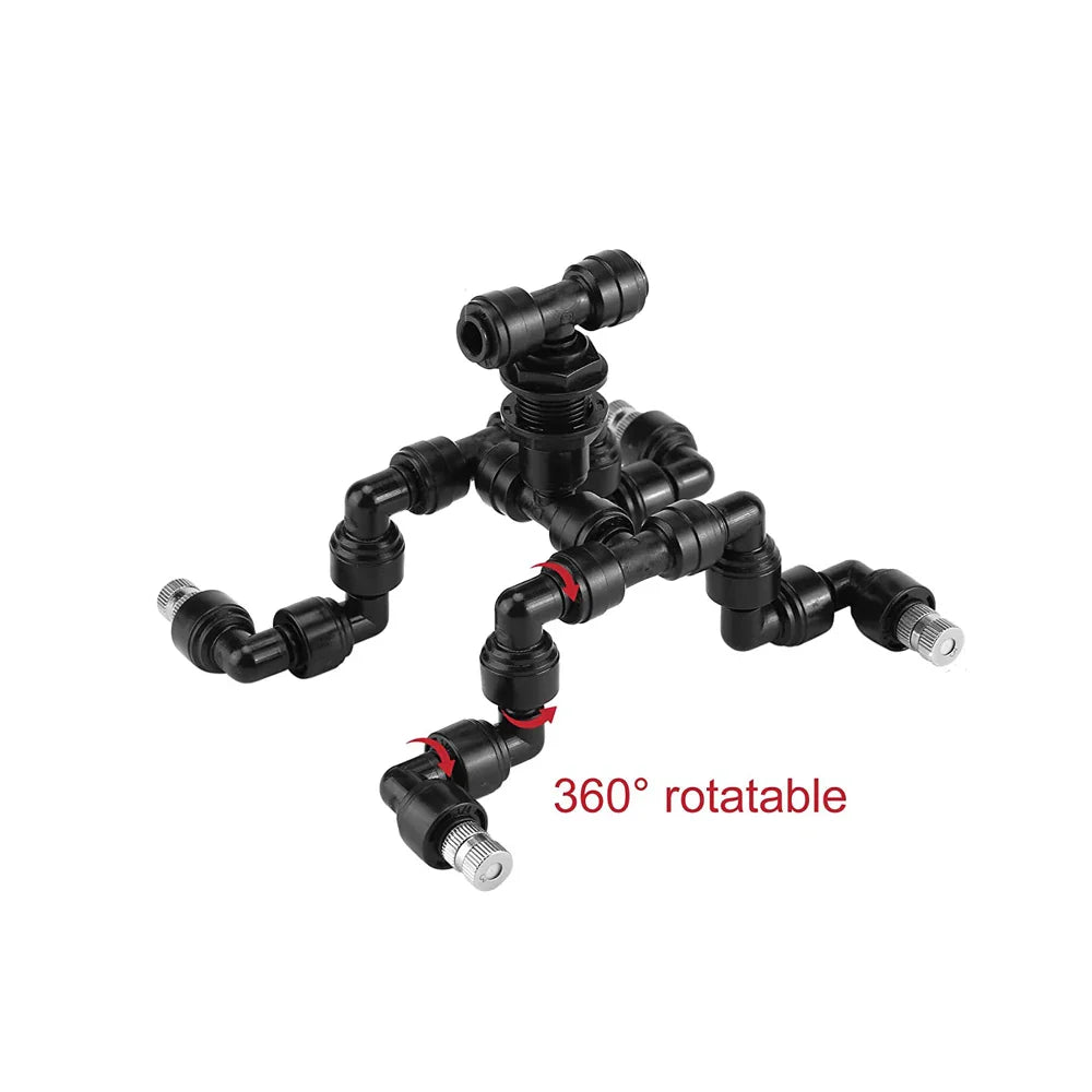 360° Adjustable Reptile Misting Nozzle – High-Pressure Fogger for Terrariums, Greenhouses, and Rainforest Enclosures Thrive Ecosystems