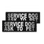 Removable Reflective Patches (Set of 2) "SERVICE DOG ASK TO PET" Dog Harnesses Dogline
