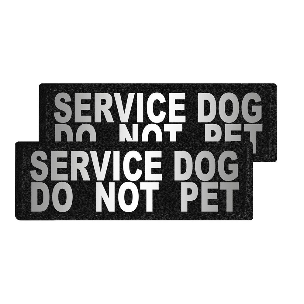 Removable Reflective Patches (Set of 2) "SERVICE DOG DO NOT PET" Dog Harnesses Dogline