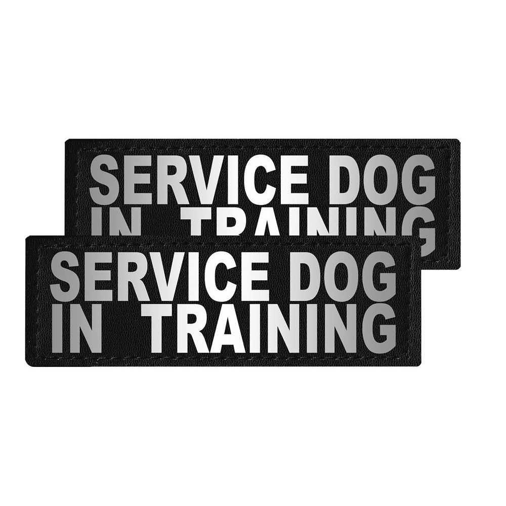 Removable Reflective Patches (Set of 2) "SERVICE DOG IN TRAINING" Dog Harnesses Dogline
