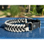 Fishtail Hand Braided Dog Collar in Black & Smoke Handmade Braided Collars Pawsh Pup Co.