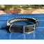 Fishtail Hand Braided Dog Collar in Black & Smoke Handmade Braided Collars Pawsh Pup Co.
