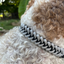Fishtail Hand Braided Dog Collar in Black & Smoke Handmade Braided Collars Pawsh Pup Co.