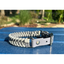 Fishtail Hand Braided Dog Collar in Graphite & Smoke Handmade Braided Collars Pawsh Pup Co.