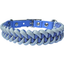 Fishtail Hand Braided Dog Collar in Lavender & Smoke Handmade Braided Collars Pawsh Pup Co.