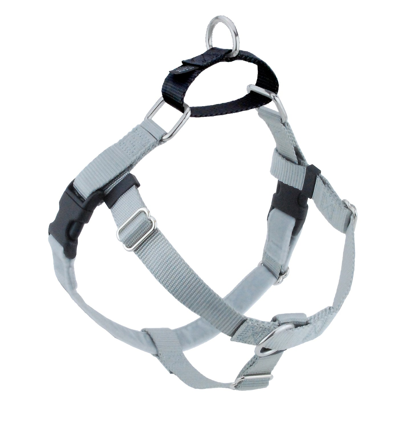Silver Freedom No-Pull Dog Harness Freedom Harness 2 Hounds Design