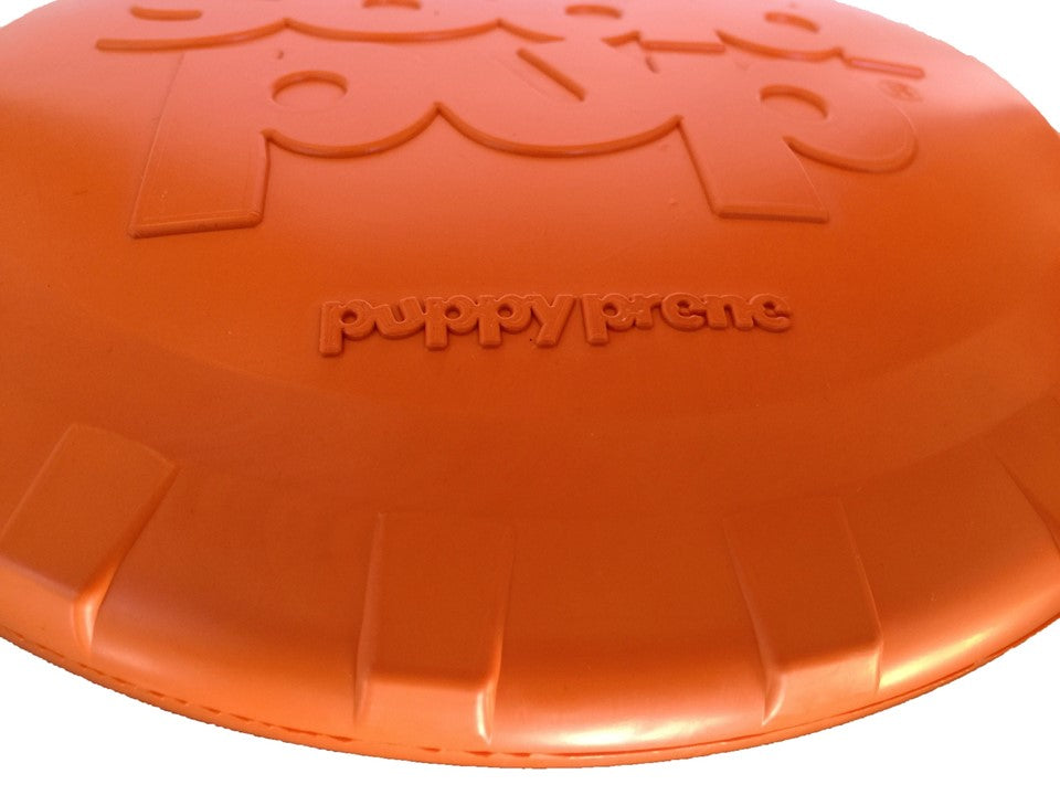 Bottle Top Flyer Rubber Frisbee for Dogs | Orange | Vet Approved | USA Made Rubber Dog Toys SodaPup/True Dogs, LLC