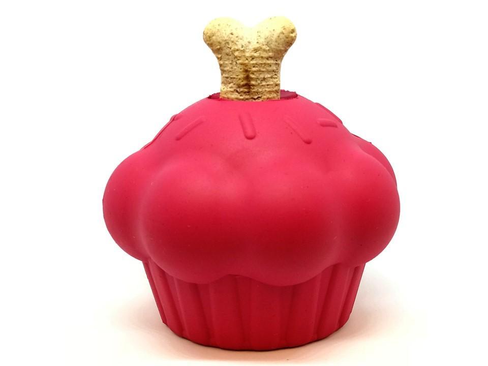 Cupcake eDispenser - Durable Rubber Chew Toy & Treat Dispenser | USA Made Rubber Dog Toys SodaPup/True Dogs, LLC