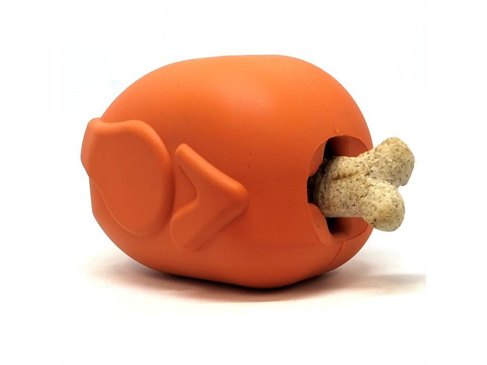 Roasted Turkey Dog Chew Toy & Treat Dispenser - USA Made | SodaPup Rubber Dog Toys SodaPup/True Dogs, LLC